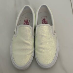 Vans slip on. Size 9. Glitter color changing.